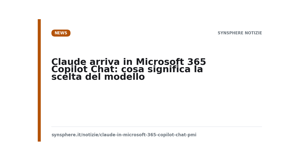 Claude di Anthropic selezionabile come modello in Microsoft 365 Copilot Chat