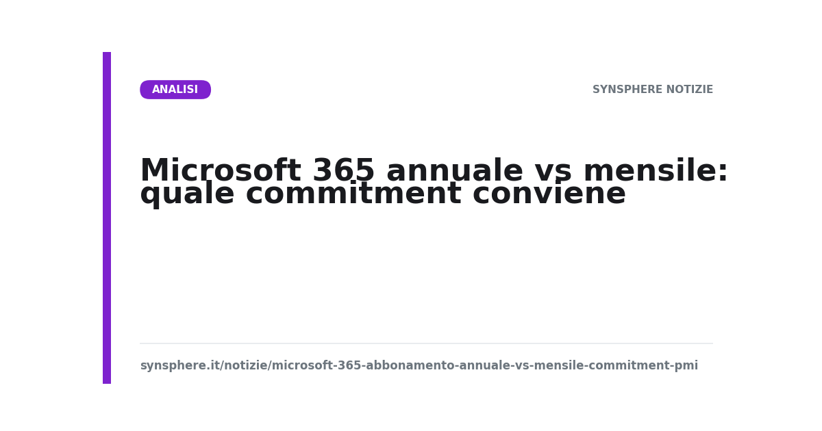 Microsoft 365 annuale vs mensile: quale commitment conviene