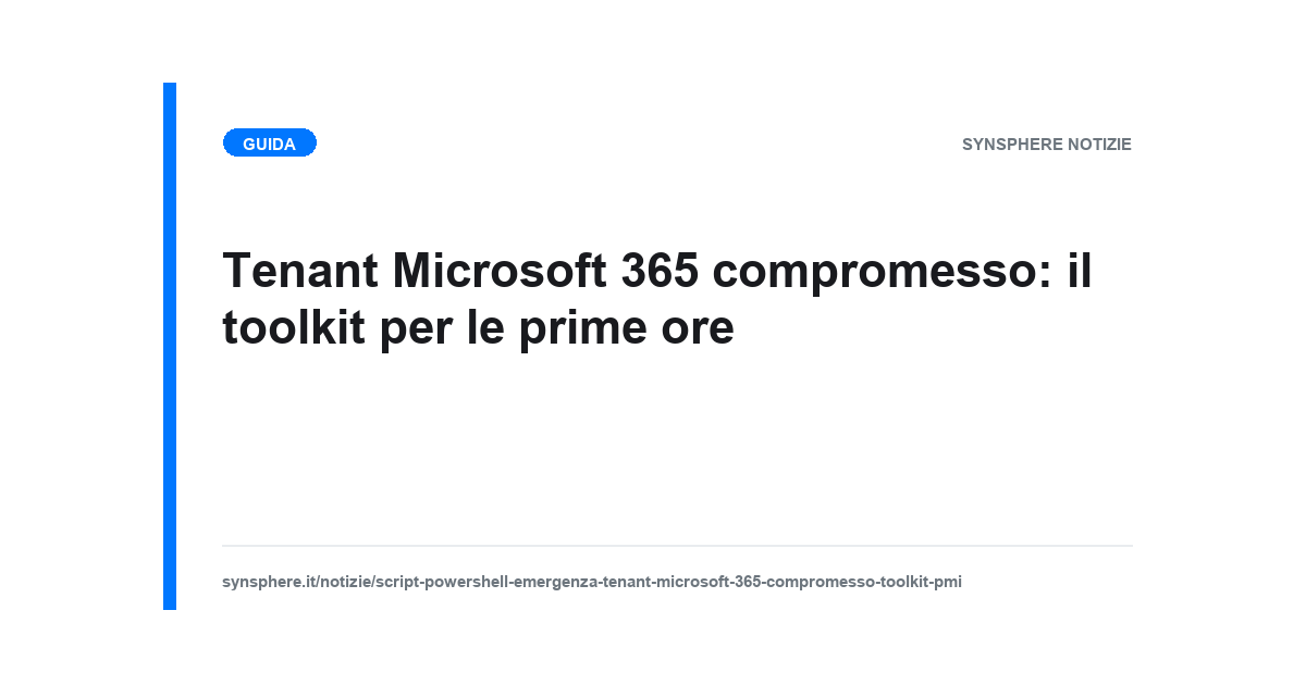 Le tre fonti di log di un tenant Microsoft 365 compromesso e le rispettive finestre di conservazione: 30 giorni per i sign-in log, 180 per il log unificato, 90 per il tracciamento dei messaggi
